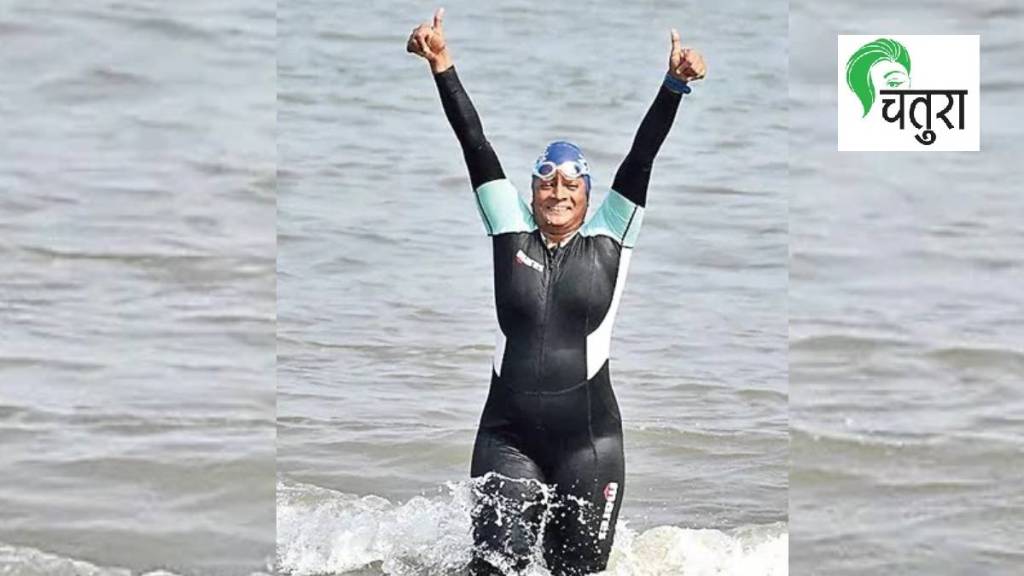 52 year old shyamala Goli swims 150 km