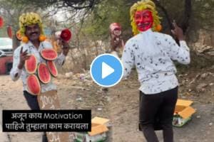 Is Selling Fruits On The Footpath In Pune Watermelon seller's video