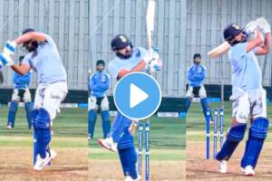 Rohit Sharma has shared a video of him practising batting in the nets for the Champions Trophy 2025