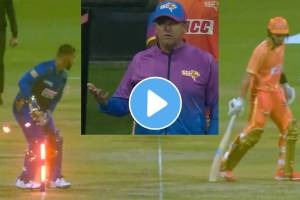 Nicholas Pooran withdraws Tom Curran run out appeal after a bizarre incident in ILT20 Video viral