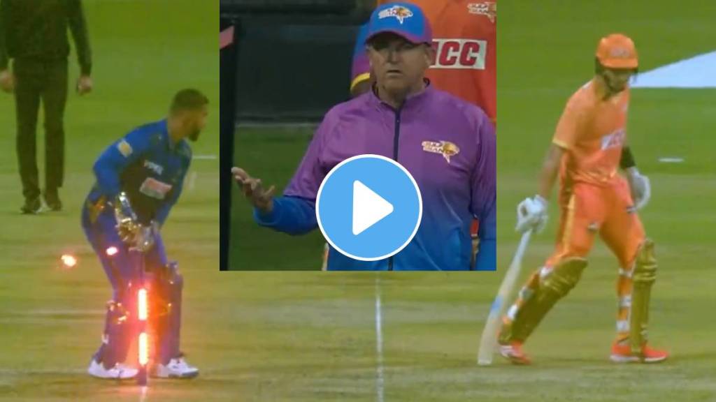 Nicholas Pooran withdraws Tom Curran run out appeal after a bizarre incident in ILT20 Video viral