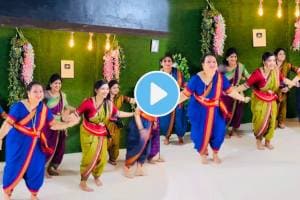 ladies group dance on hi navri asli song from navri mile navryalla video