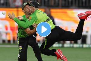 BBL 2025 Daniel Sams and Cameron Bancroft clashing Video