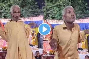 a old man dance in the village on nachare mora ambyachya vanat marathi song video goes viral