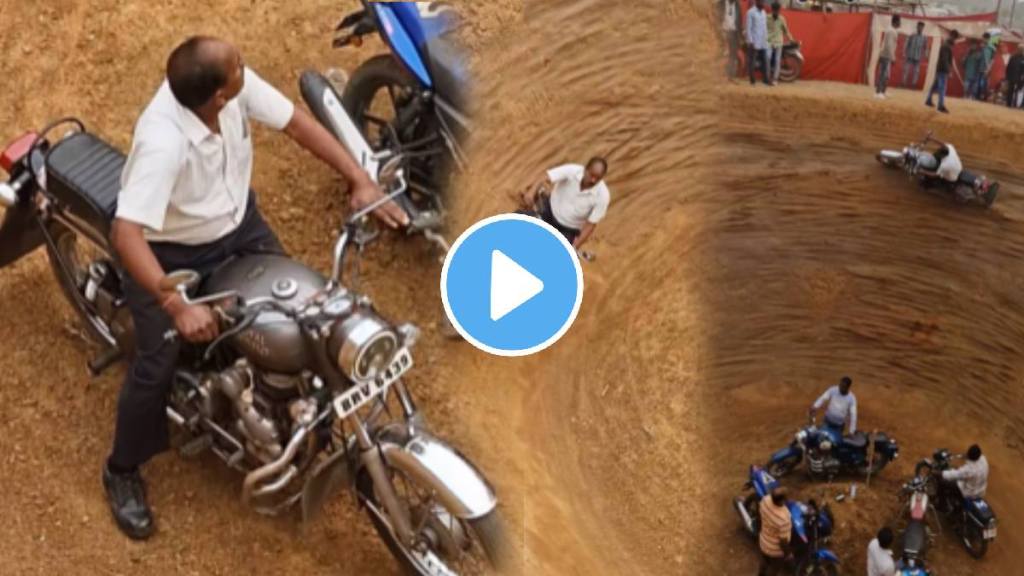 Shocking thrilling well of death video of uncle riding bullet video goes viral on social Media