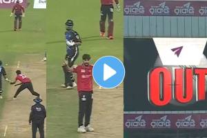 BPL 2025 Mahedi Hasan obstructing the field wicket