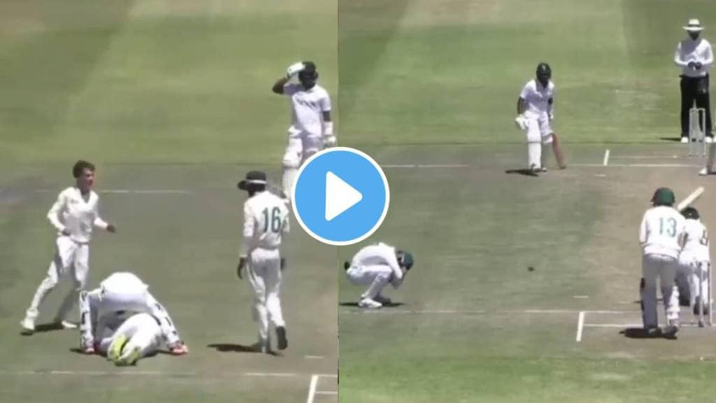 U19 Eng vs SA bizarre run out as Aaryan Sawant video viral