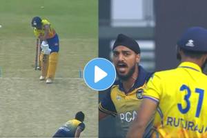 Arshdeep Singh clean bowled to Ruturaj Gaikwad during MAH vs PUN match in Vijay Hazare Trophy 2025