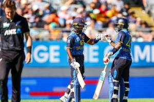 NZ vs SL Sri Lanka beat New Zealand by 140 runs Mark Chapman 82 runs in 3rd ODI match at Eden Park