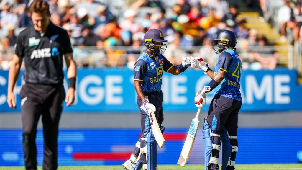 NZ vs SL Sri Lanka beat New Zealand by 140 runs Mark Chapman 82 runs in 3rd ODI match at Eden Park