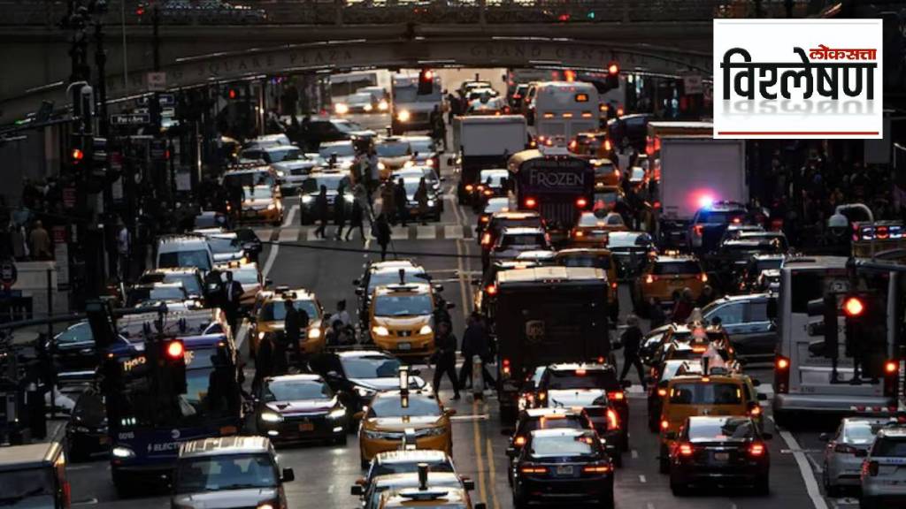 new york city charges congestion fee peak-hour traffic