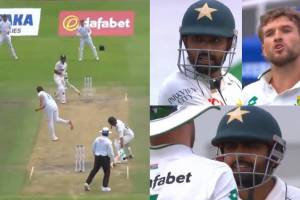 Babar Azam loses cool after South Africa pacer Wiaan Mulder hits his foot with wild throw Video