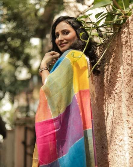 Pallavi Vaidya Cotton Linen Saree