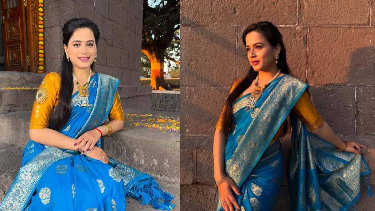 Prajakta Gaikwad marathi look, Prajakta Gaikwad Saree look