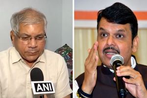 Image Of Prakash Ambedkar And Devendra Fadnavis