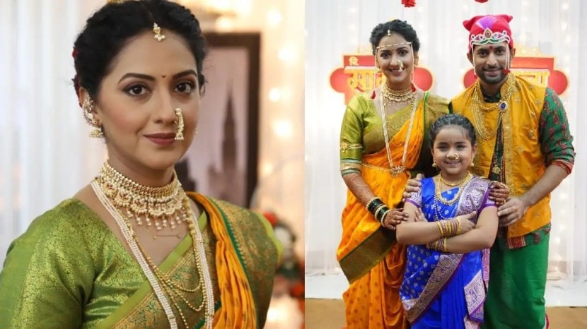 marathi actress swarda thigale replace tejashri pradhan in premachi goshta serial 