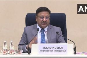 Image of ECI Chief Rajiv Kumar