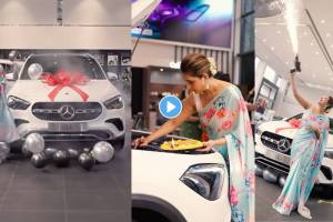 Aai kuthe kay karte fame Rupali Bhosale bought a new mercedes benz