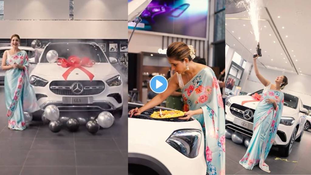 Aai kuthe kay karte fame Rupali Bhosale bought a new mercedes benz