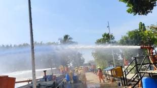 Safety demonstration at fuel storage depot in Miraj sangli news