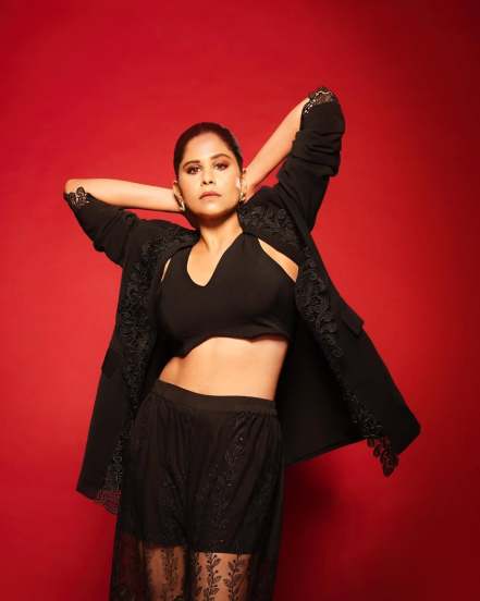 Sai Tamhankar Black Outfit New Look