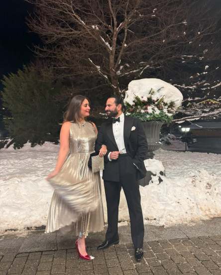 Kapoor enjoys Switzerland vacations with husband saif ali khan