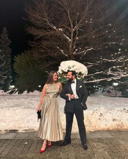 Kapoor enjoys Switzerland vacations with husband saif ali khan