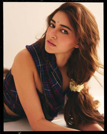 Ananya panday looks stunning in mixture of traditional and western fashion