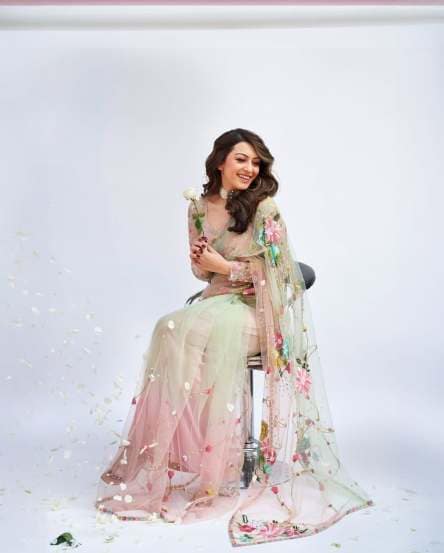 Hansika Motwani gorgeous look in beautiful saree