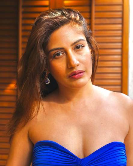 Naagin Fame actress Surbhi Chandana share photos on social media in blue hot one piece dress