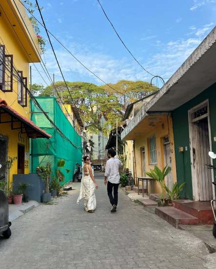 Bollywood Star Janhvi Kapoor shares pictures from Kerala trip on social media in white saree