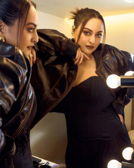 Sonakshi Sinha shares her bossy look in brown jacket and corset top on social media