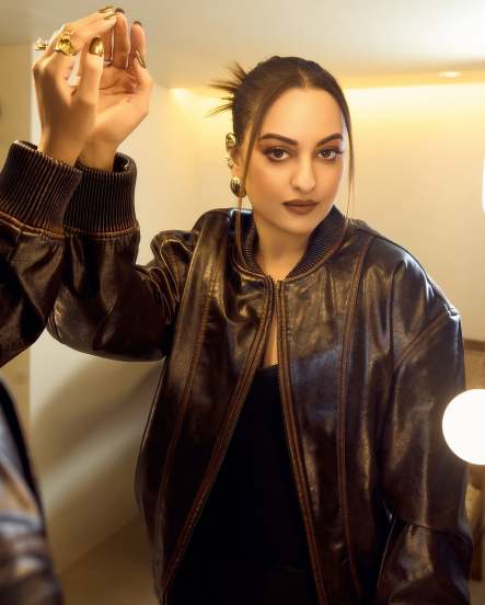 Sonakshi Sinha shares her bossy look in brown jacket and corset top on social media