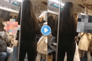 The video captured two women in a physical altercation.