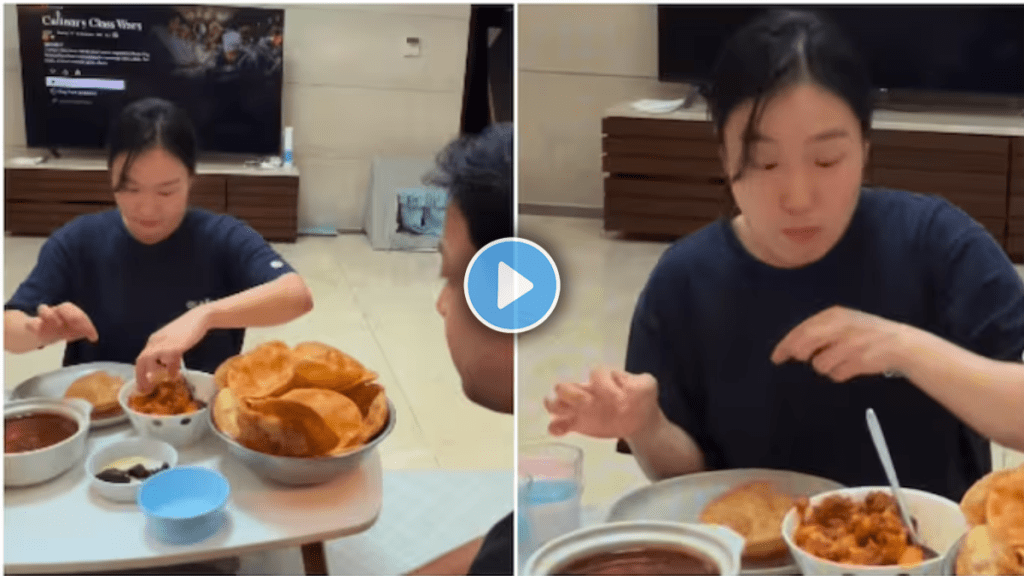 Korean woman's reaction after tasting aloo poori has 25 million views