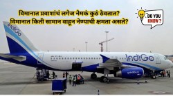 Flight Cargo Capacity : विमानात प्रवाशांचं लगेज नेमकं कुठं ठेवतात? विमानात किती सामान वाहून नेण्याची क्षमता असते?