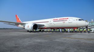 Image of Air India plane or in-flight Wi-Fi logo