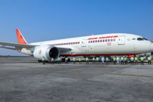 Image of Air India plane or in-flight Wi-Fi logo