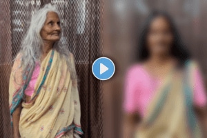 Aaji hairs makeover video viral on social media