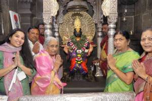 Ashatai Pawar Ajit Pawar mother At Pandharpur