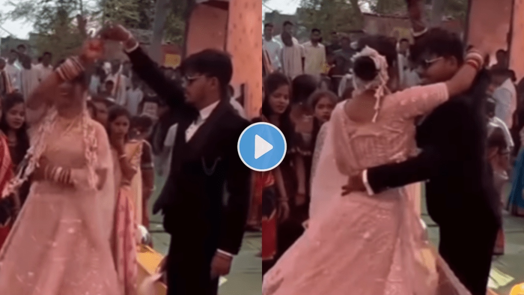 Bride and groom fell down while dancing in wedding video viral on social media