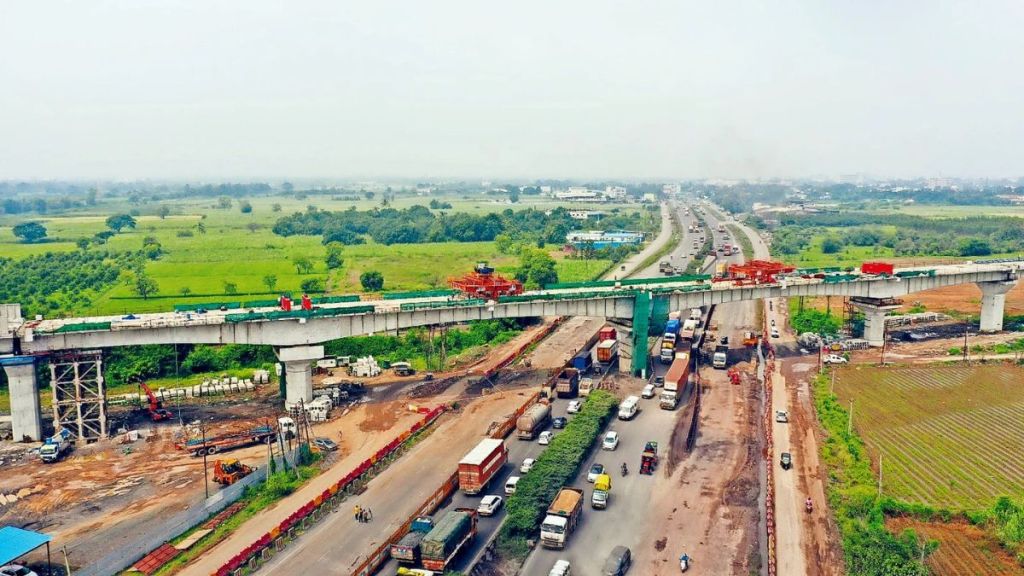 Construction of 210-meter-long bridge on Bullet Train route on National Highway 48 in Gujarat completed