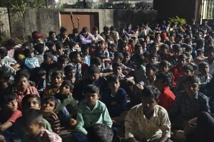 tribal students protest nashik