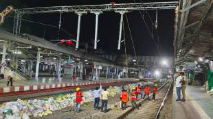 central railway mega block night local train