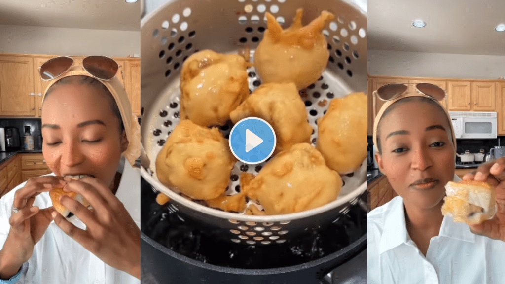 content creator Kadi Tucker fell in love with Vada Pav The recipe was explained in Marathi netizens praised her viral video