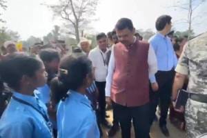 cm devendra fadnavis on tour of naxal affected gadchiroli