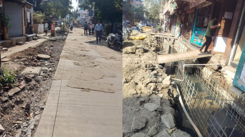 trouble for residents due to dust on cement roads in Dombivli