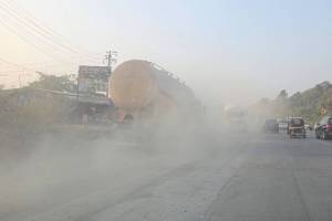 Loksatta shaharbat Vasai suffers from heavy dust pollution