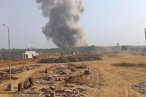 Eyewitnesses said they could hear sounds of workers buried under rubble after explosion in bhandara