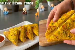 healthy besan toast recipe